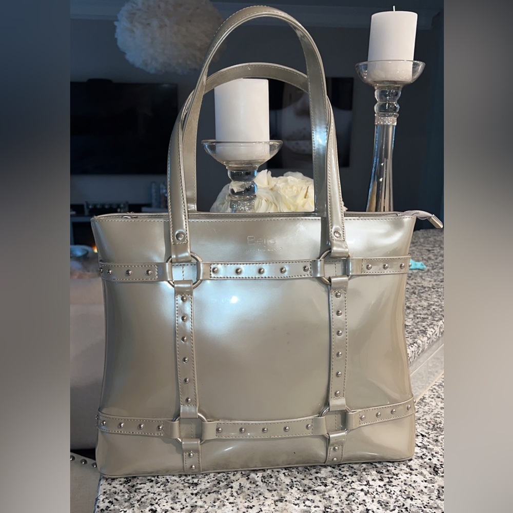 Beijo tan/taupe handbag.